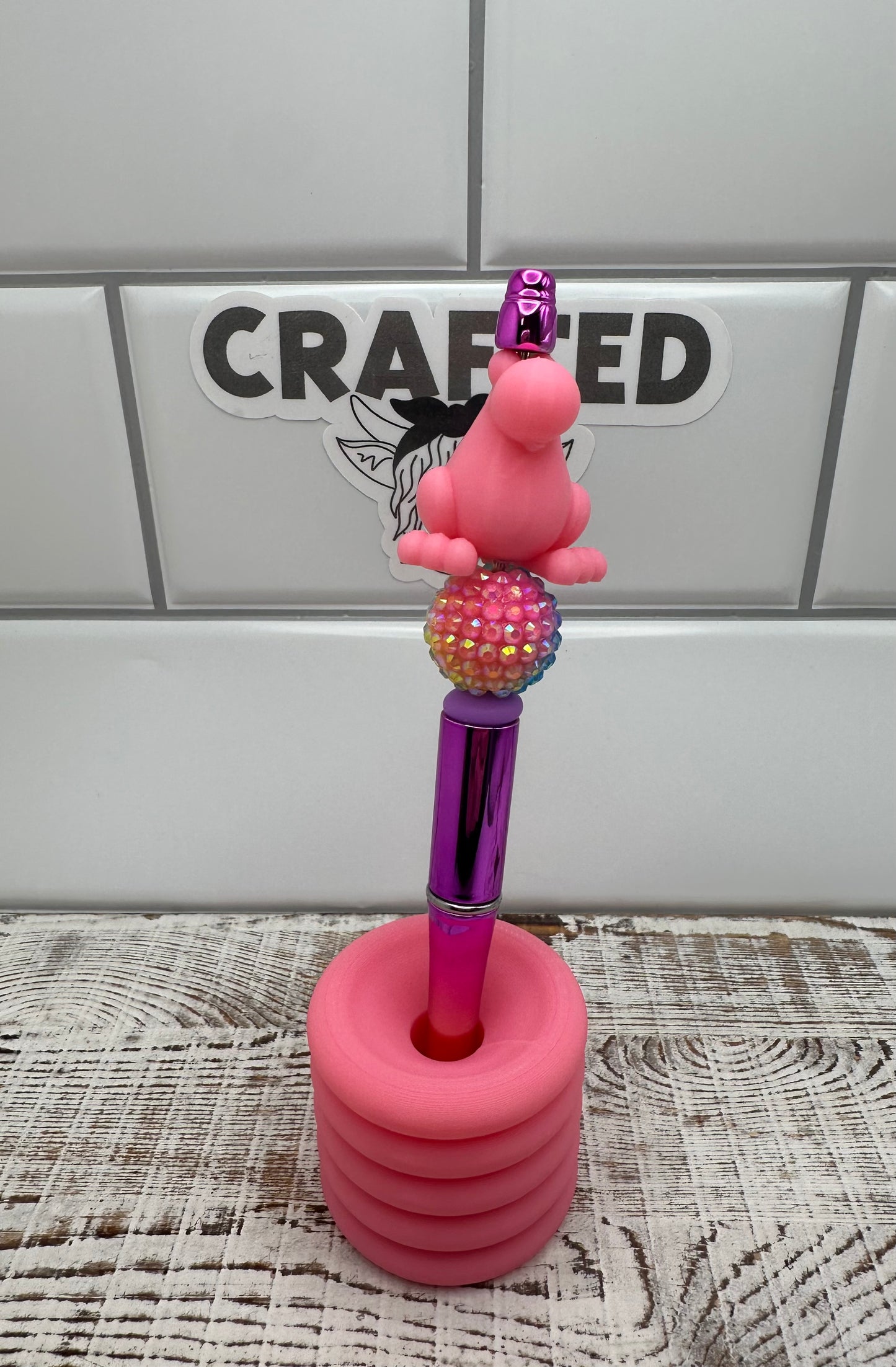 Candy inspired 3 D printed focal bead