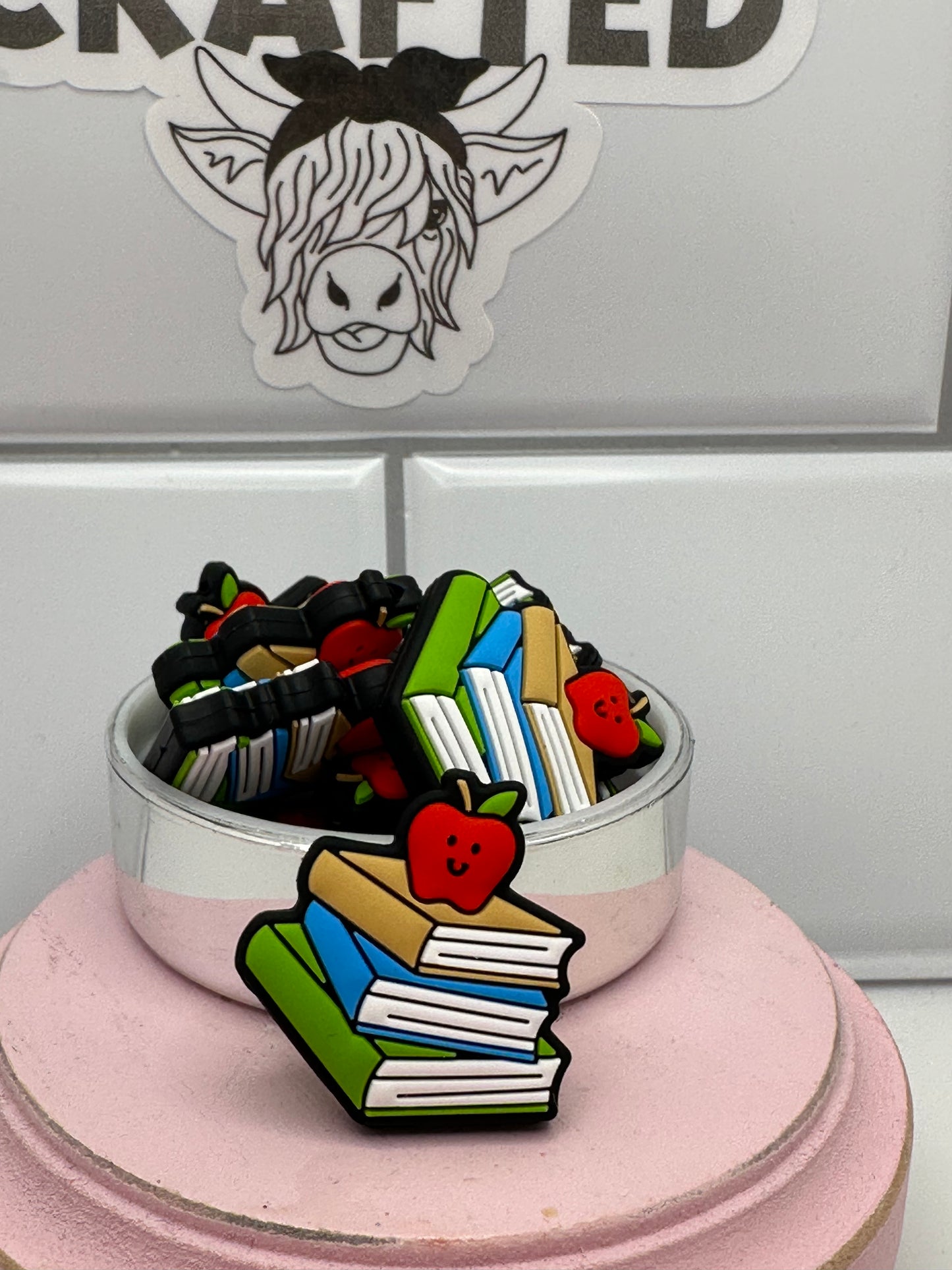 Teacher books focal bead