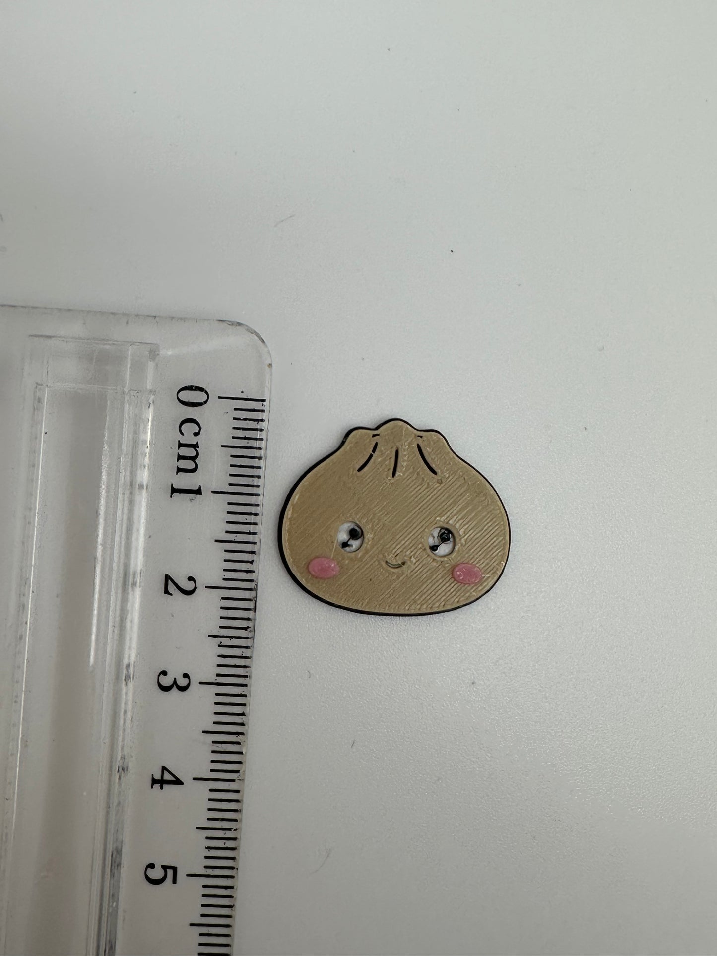 Dumpling 3D printed flat back charms