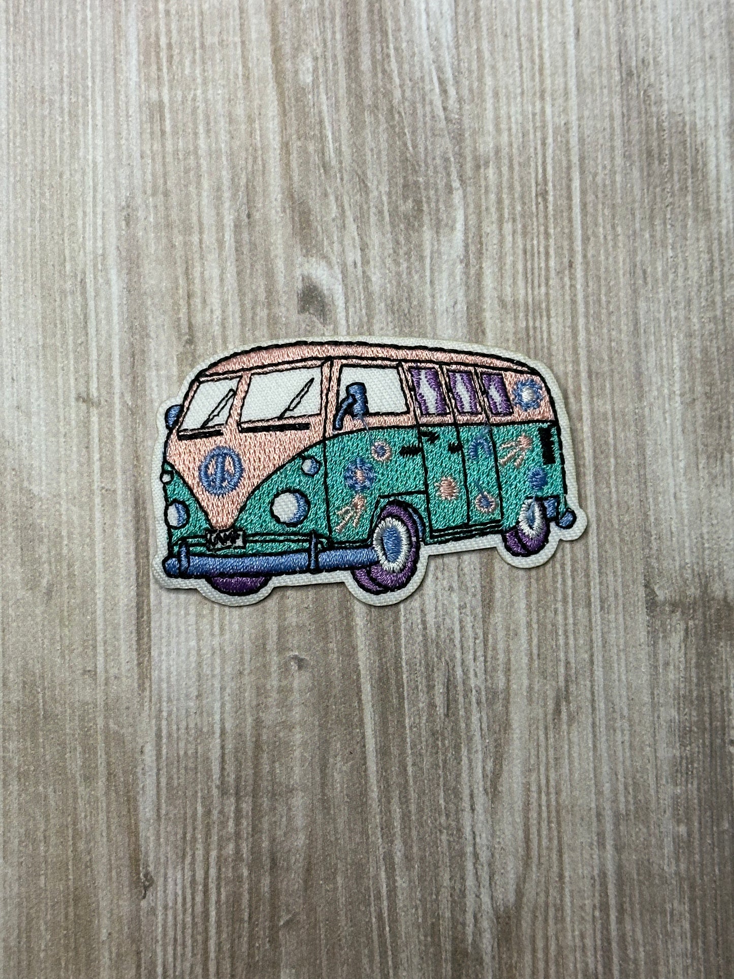 Van trucker hat iron on patch