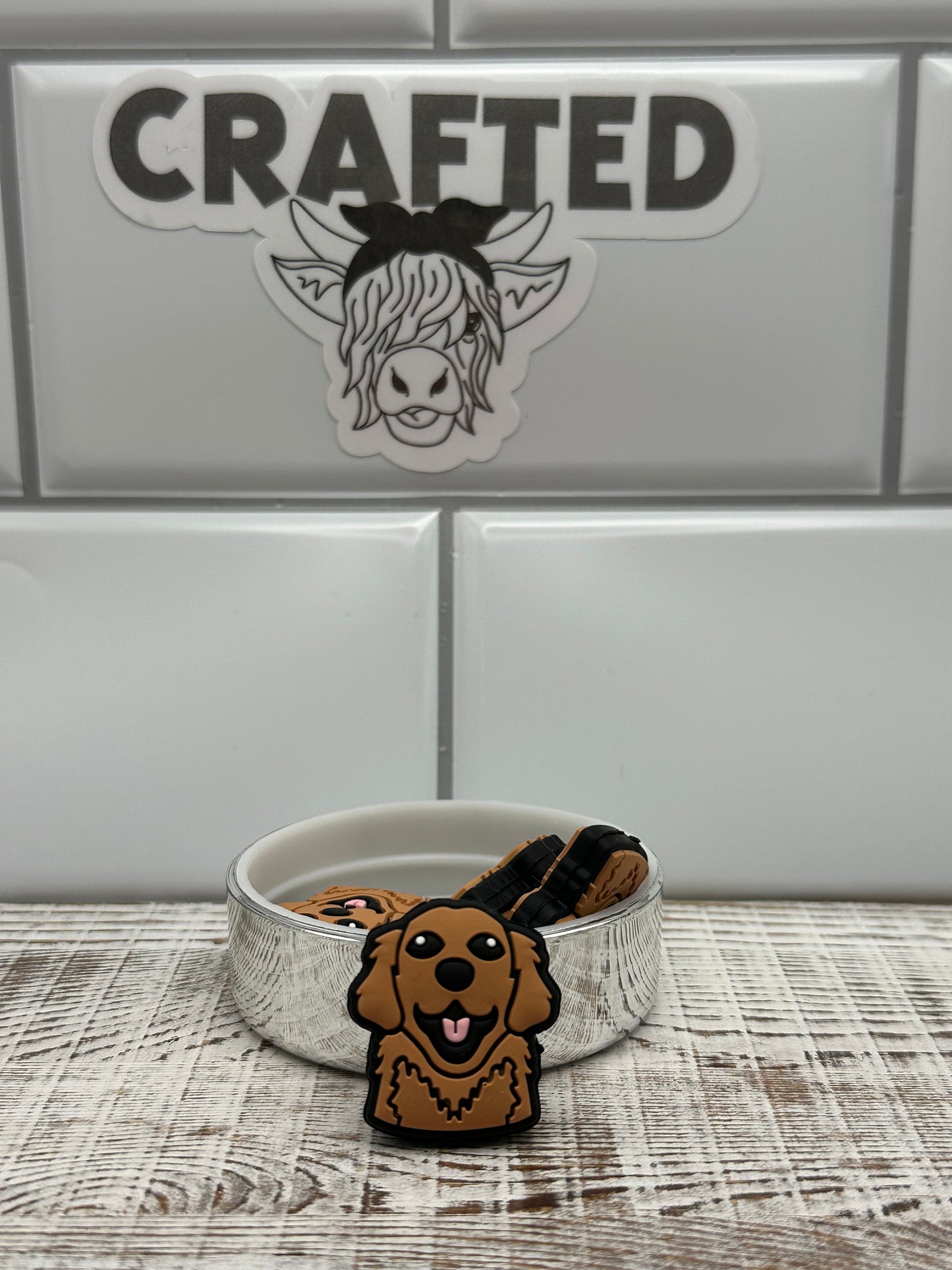 Golden retriever focal bead
