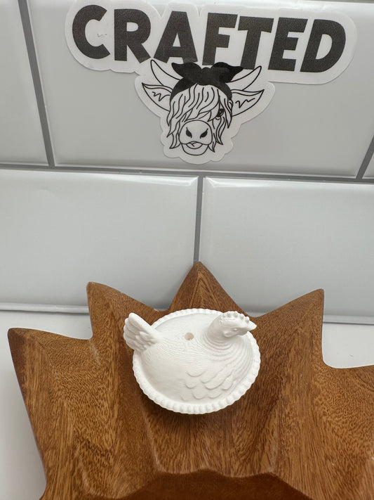 3D printer hen on nest LARGE focal bead