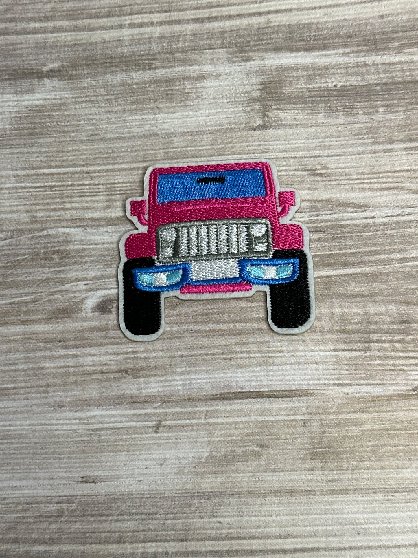Jeep theme iron on trucker hat patch