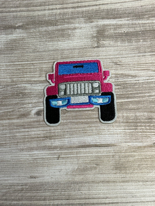 Jeep theme iron on trucker hat patch