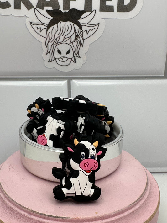 Cute cow focal bead