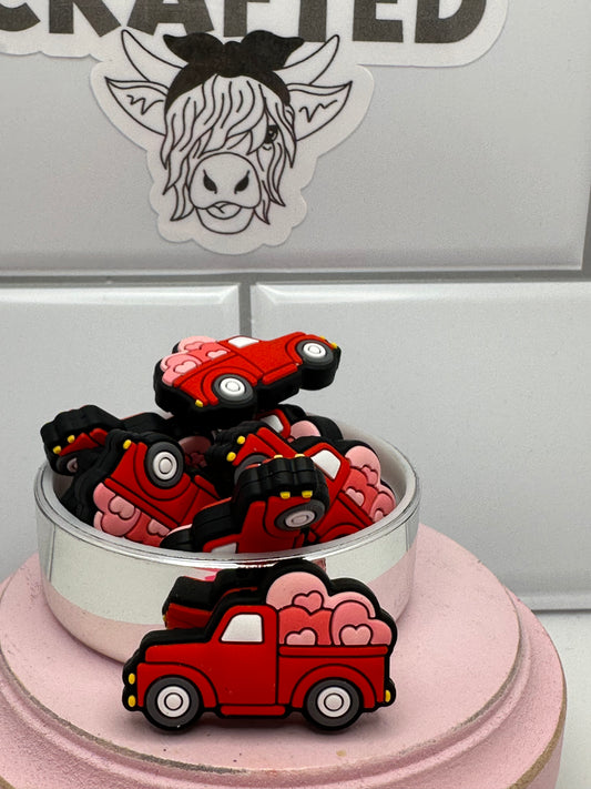 Valentine truck focal bead