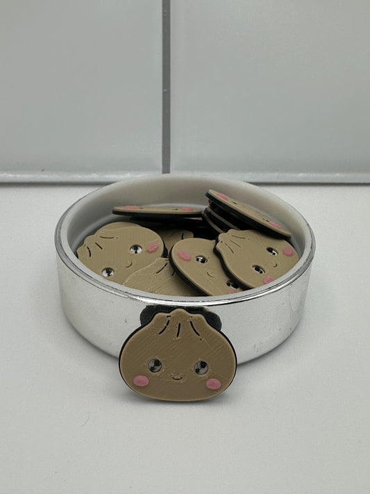 Dumpling 3D printed flat back charms
