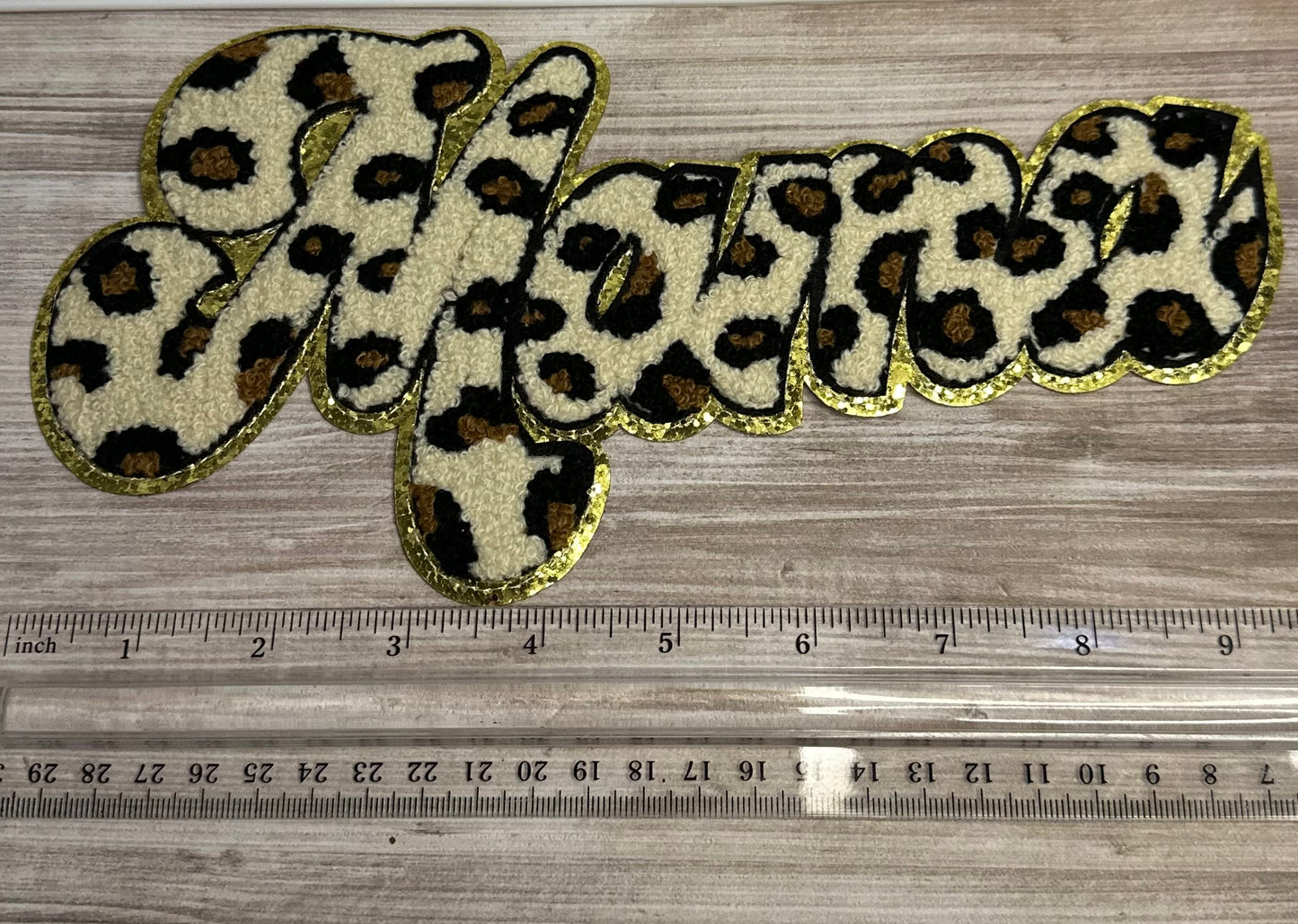 Full size chenille patch