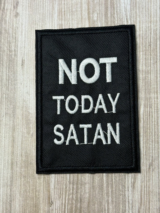Not today iron on trucker hat patch