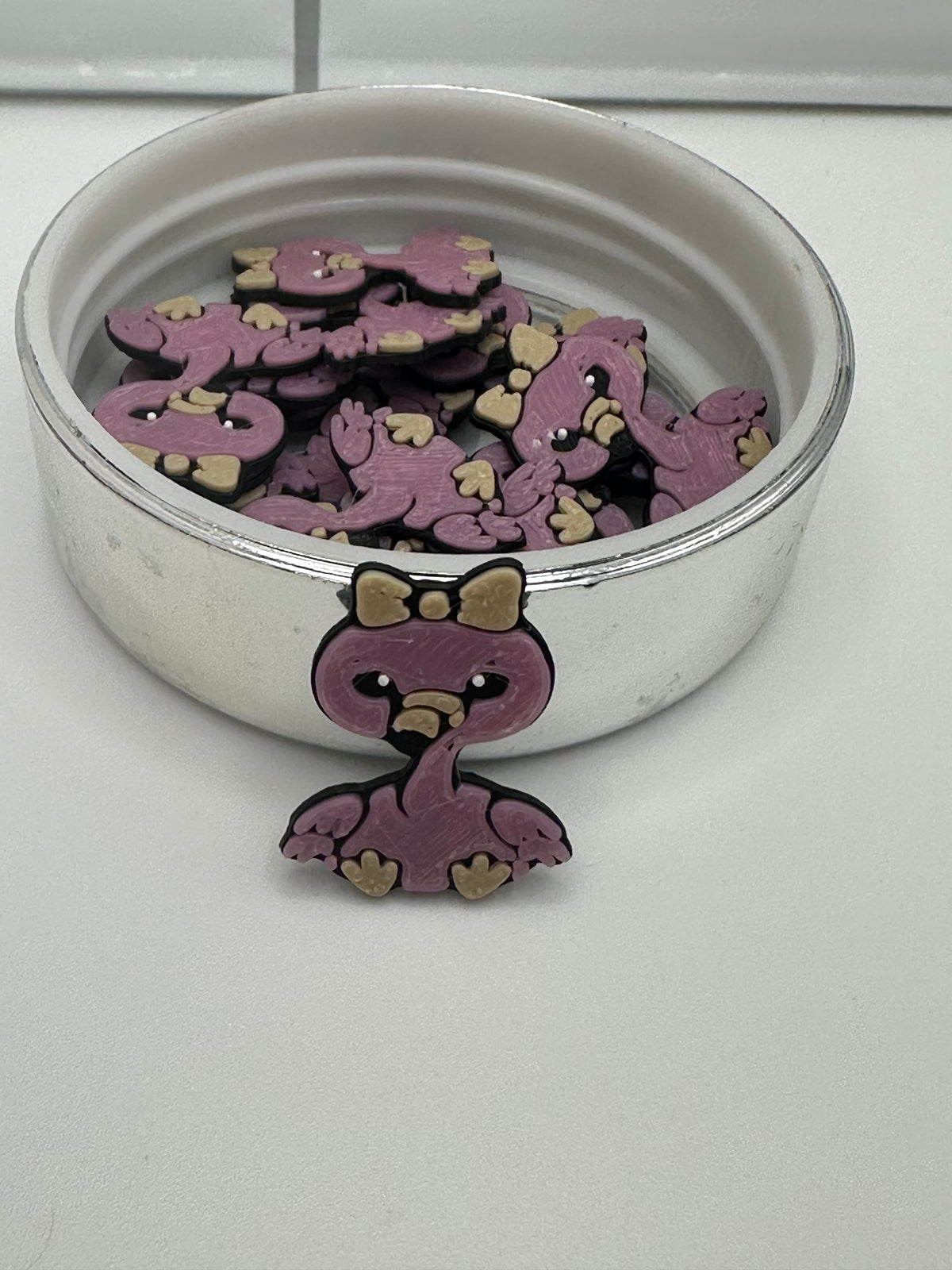 Flamingo 3D printed flat back charms