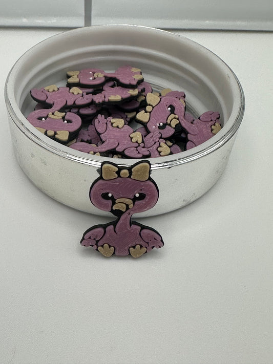 Flamingo 3D printed flat back charms