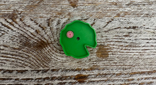 3D printed lily pad focal bead