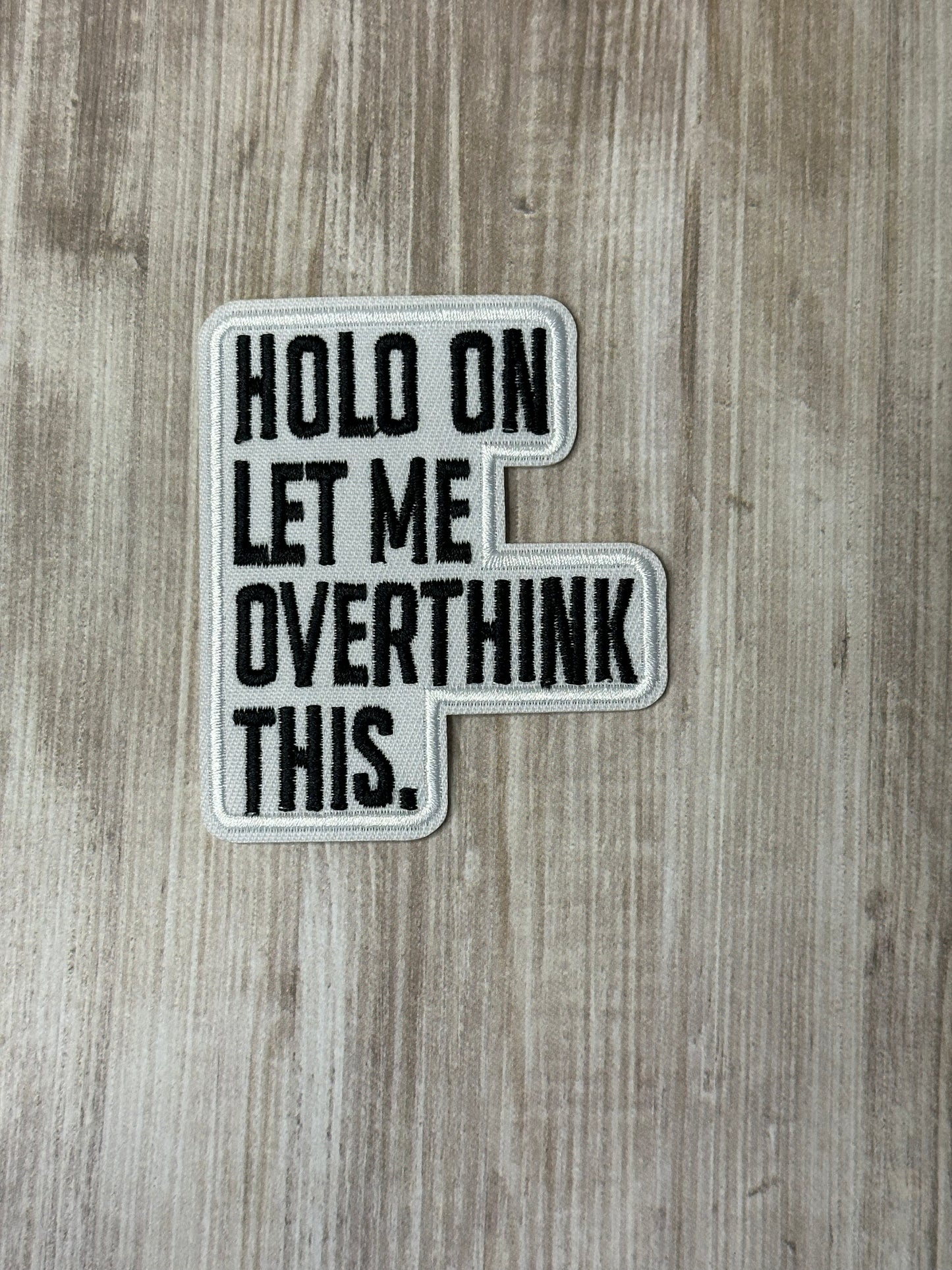 Quote iron on trucker hat patch