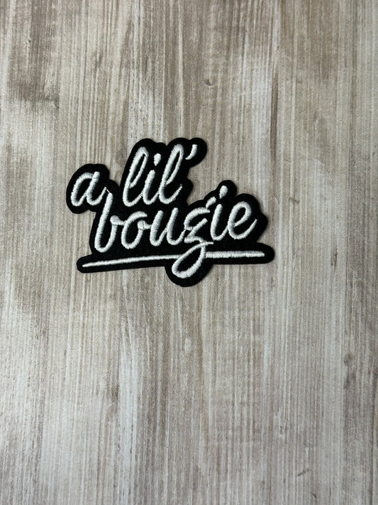A lil’ bougie iron on trucker hat patch