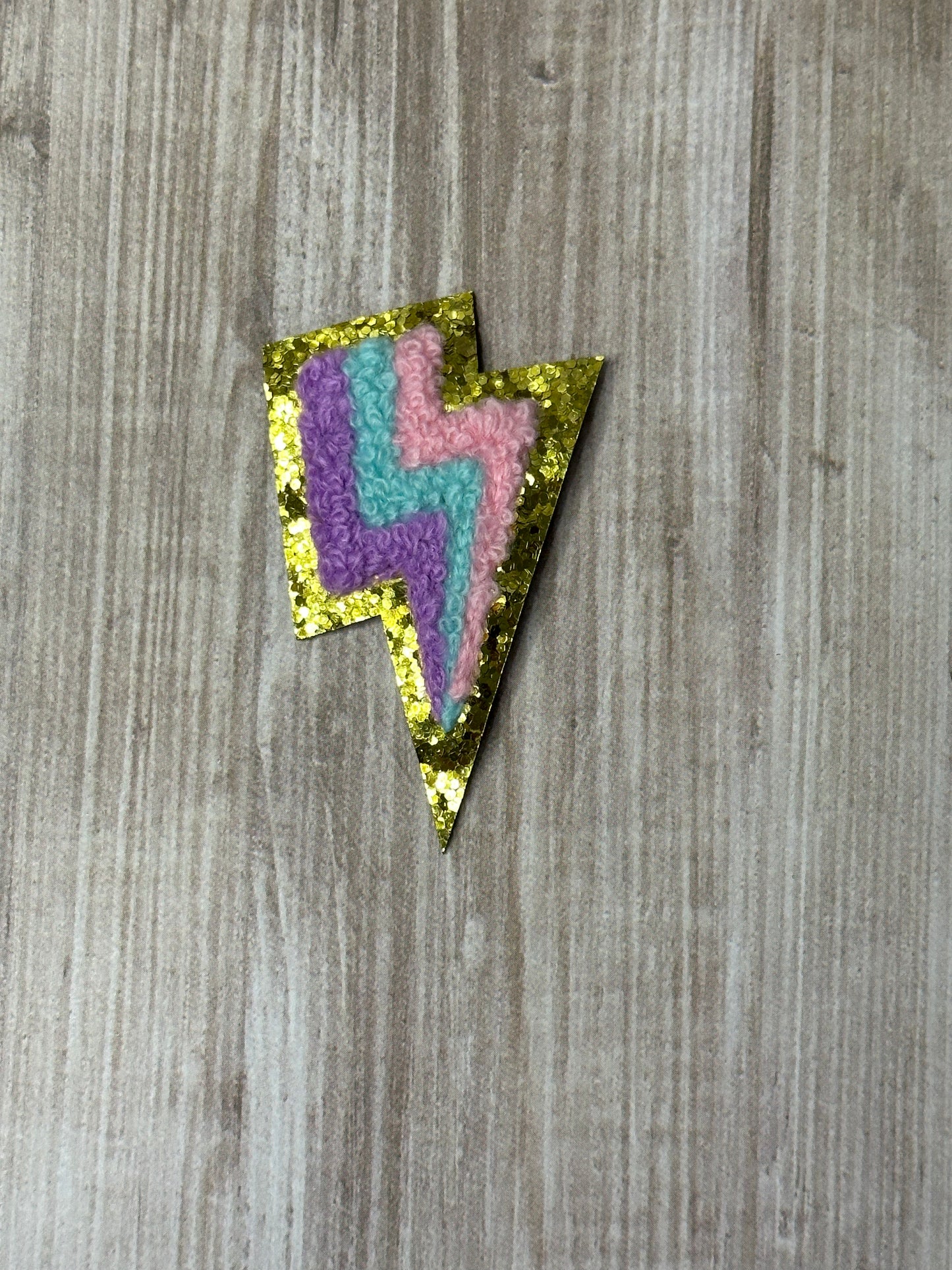 Retro bolt iron on trucker hat patch