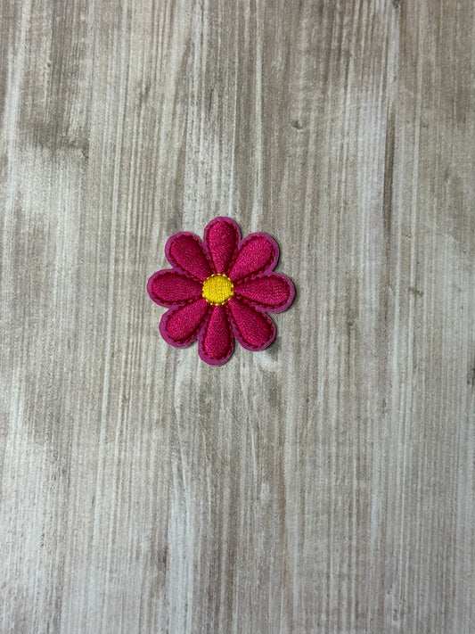 Small flower iron in trucker patch