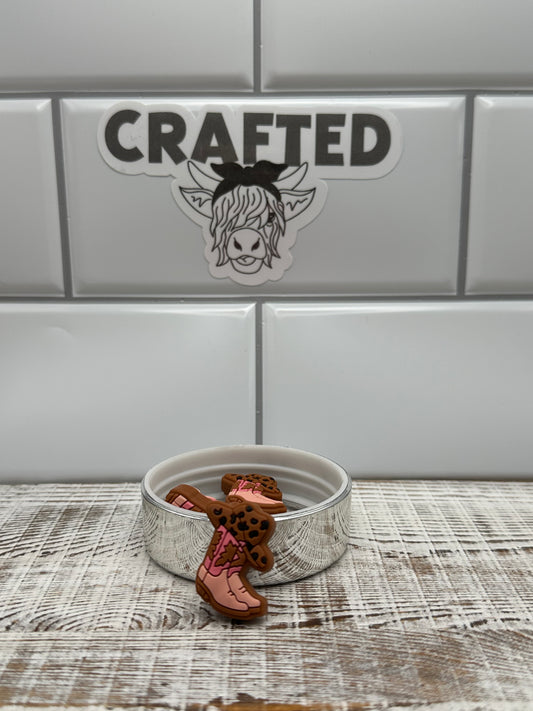 Cowgirl boots and hat focal bead