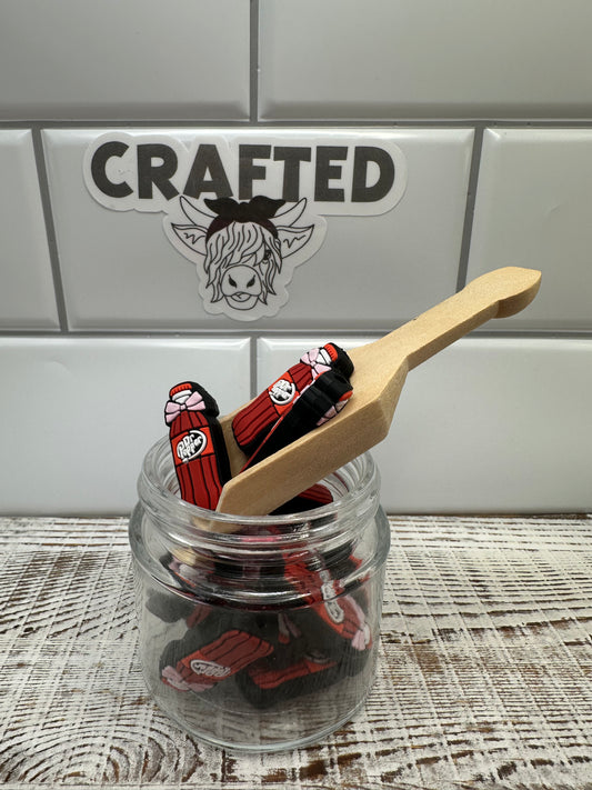 The Dr. inspired bottle focal bead